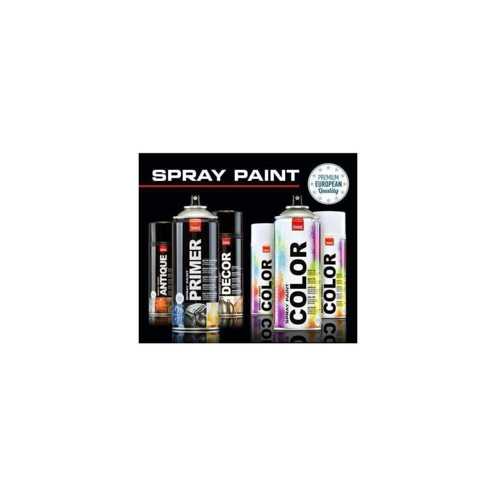 Vopsea spray acrilic rezistent la temperatura 300 grade, Alb-White Bianco 400ml [2]