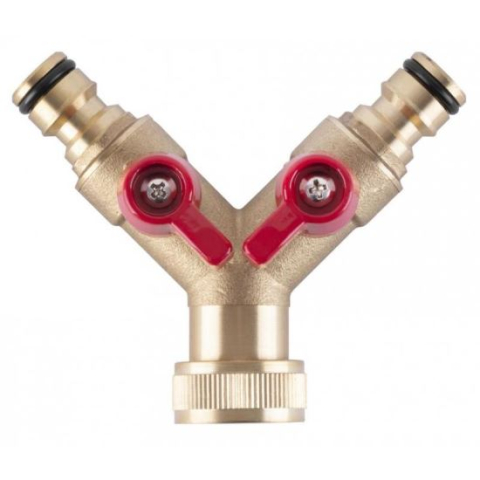GRADINA - Adaptor robinet cu valva, filet interior, alama, 2 directii, 3/4'' 