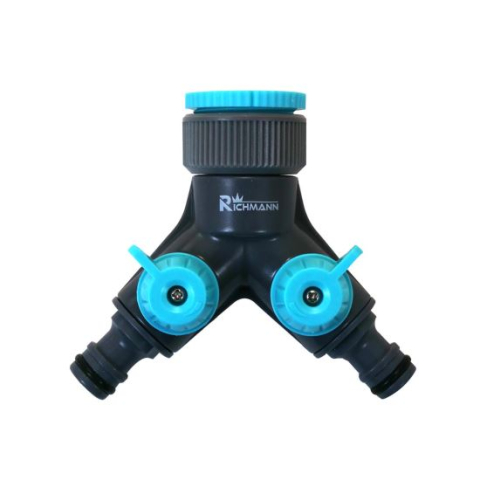 Mufe si conectori irigare - Adaptor robinet, filet interior, 2 directii, ABS, 3/4'', Richmann