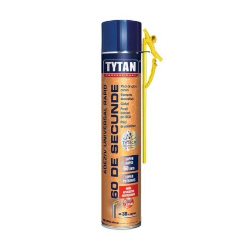 Silicon, spume si solutii tehnice - Adeziv spuma, 750 ml, 60 de secunde, Tytan