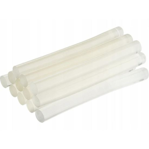 Accesorii pistoale de lipit - Baton silicon pentru pistol lipit, transparent, 12 buc, 8x50 mm, Condor 