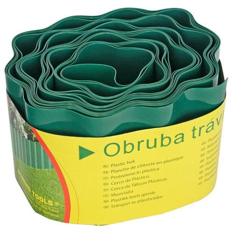 GRADINA - Bordura gazon din plastic, verde, 9 m x 200 mm