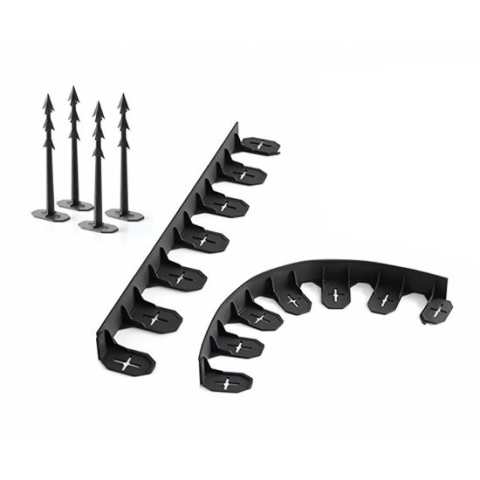 GRADINA - Bordura pentru gazon, plastic, 24 cuie tip harpon, 4.8 m 