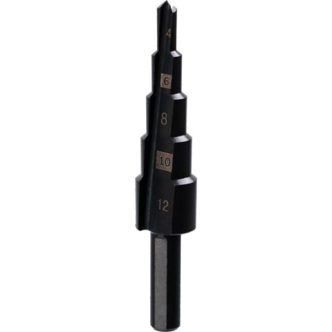 BRICOLAJ ELECTRIC - Burghiu pentru metal, in trepte, nitrura de titan, 4-12 mm, Richmann Exclusive