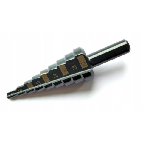 BRICOLAJ ELECTRIC - Burghiu pentru metal, in trepte, nitrura de titan, 4-20 mm, 65 mm, Richmann Exclusive