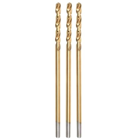 Seturi si accesorii pentru gaurit si insurubat - Burghiu pentru metal, nitrura de titan, 3 buc, 1 mm, Jufisto