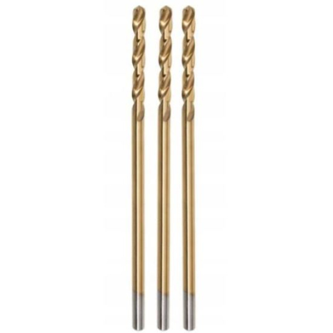 Seturi si accesorii pentru gaurit si insurubat - Burghiu pentru metal, nitrura de titan, 3 buc, 2 mm, Jufisto