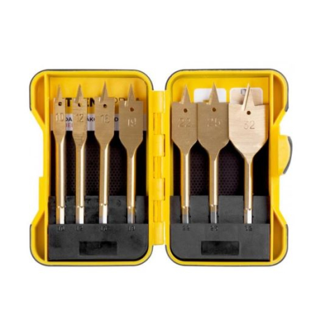 Burghie - Burghiu plat pentru lemn, set 7 buc, 10-32 mm, Strend Pro