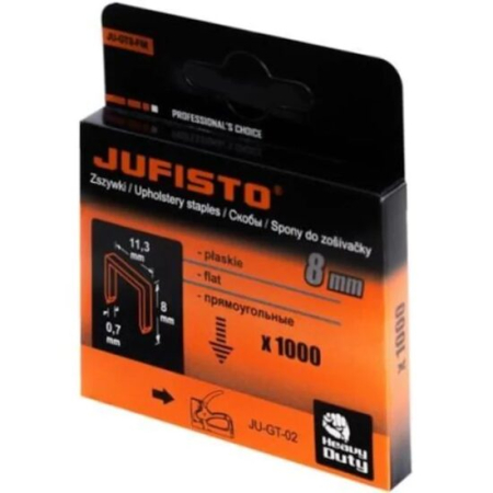 Birotica & Papetarie/Capse si agrafe - Capse tip J53/ 8mm, 1000buc, JUFISTO