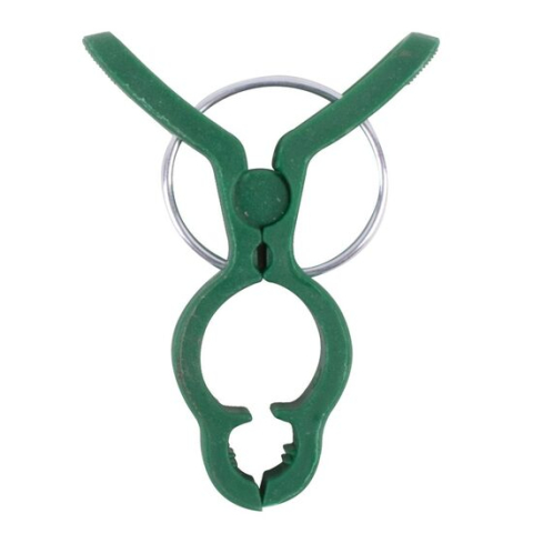 Accesorii gradinarit - Clema de prindere pentru plante, 75 mm, pentru araci de 8.2-20 mm, set 12 buc, PlantClip