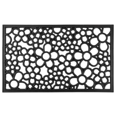 GOSPODARIE - Covoras intrare, cauciuc, 45x75 cm, model floral