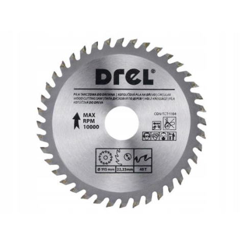 Accesorii fierastraie electrice - Disc circular vidia, 40 dinti, 115 mm, Drel