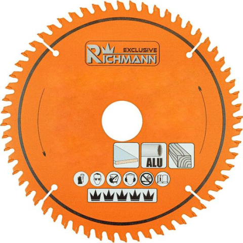 Accesorii fierastraie electrice - Disc circular vidia Multimaterial pentru aluminiu, lemn, 60 dinti, 185x30 mm, Richmann Exclusive