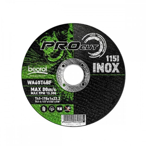 Discuri debitare, polizare - Disc debitat inox, 115x1 mm, Beorol
