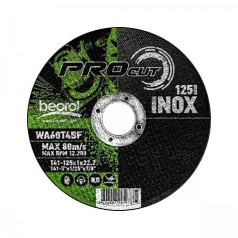 Discuri debitare, polizare - Disc debitat inox, 125x1 mm, Beorol