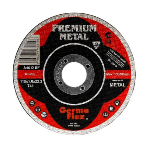 Discuri debitare, polizare - Disc debitat metal, cutie metalica, set 10 buc, 125x1 mm, Premium Metal, Germa Flex