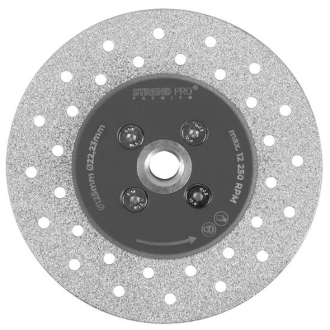 Discuri diamantate - Disc diamantat, 2 in 1, taiere si slefuire beton, marmura, placi ceramice, 125 mm, M14, Strend Pro
