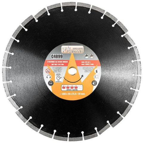 Discuri diamantate - Disc diamantat, asfalt, taiere umeda si uscata, 400x 25.4/20 mm, Richmann Exclusive
