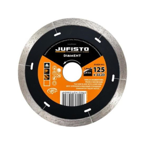 Accesorii fierastraie electrice - Disc diamantat continuu subtire, 125x1.4 mm, Jufisto