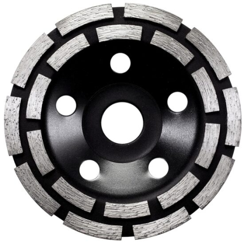 Discuri diamantate - Disc diamantat dublu segmentat, beton, slefuire uscata, 125 mm/22.23 mm, Richmann Exclusive