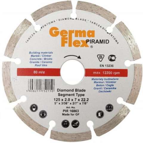 Discuri diamantate - Disc diamantat segmentat, beton, taiere umeda, 230 mm/22.2 mm 