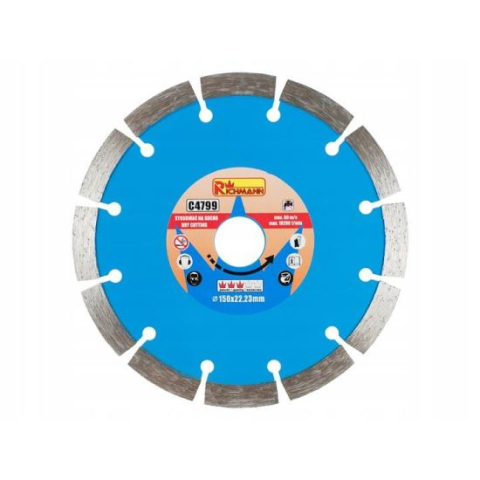 Discuri diamantate - Disc diamantat segmentat, beton, taiere uscata,150 mm/22.23 mm, Richmann 