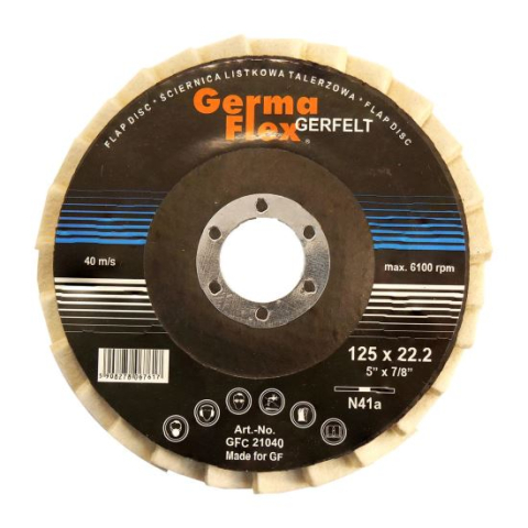 Accesorii slefuire - Disc pasla lamelar, 125x10x22.2 mm