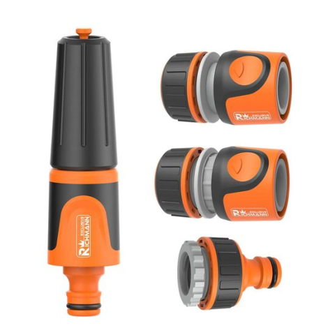 Pistoale pentru stropit - Duza furtun, tip jet, cu accesorii, 4 piese, 1/2", Richmann Exclusive