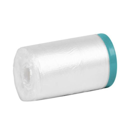 Accesorii vopsire si tencuire - Folie protectie cu banda adeziva, pentru exterior, 2.10x20 m