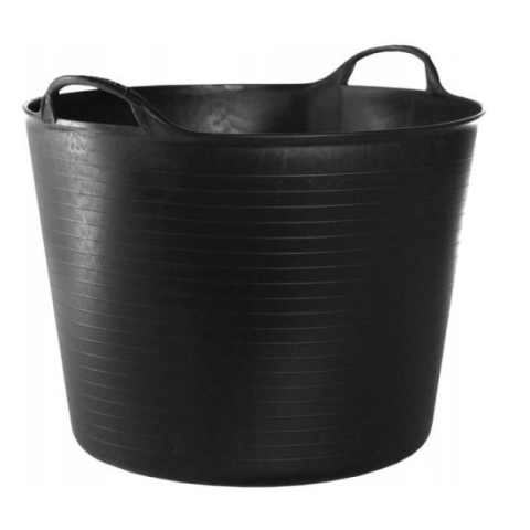 GOSPODARIE - Galeata pentru constructii, rotunda, flexibila, neagra, 42 L, Artool