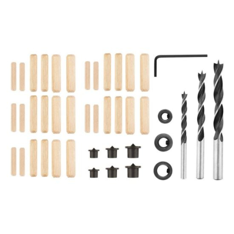 Burghie - Imbinari, burghie, dibluri, pentru lemn, set 43 piese, Verto 