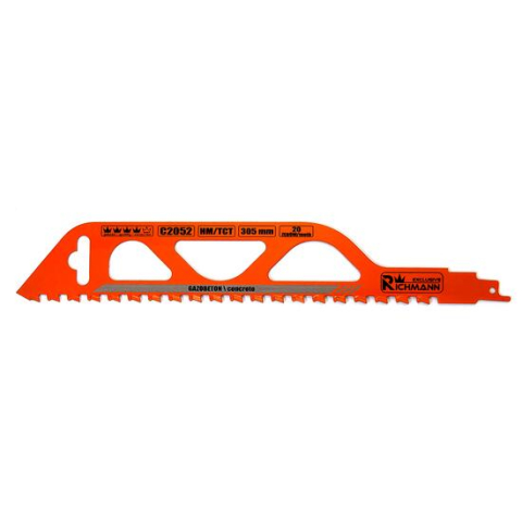 Accesorii fierastraie electrice - Panza, lama, fierastrau tip sabie, pentru beton celular, HM/TCT, 20 dinti, 305 mm, Richmann Exclusive