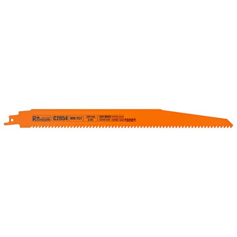 Accesorii fierastraie electrice - Panza, lama, fierastrau tip sabie, pentru lemn, beton, HM-TCT, 300 mm, 6 TPI, Richmann Exclusive
