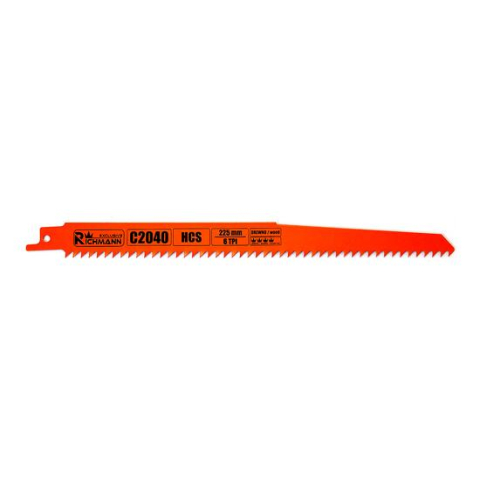 Accesorii fierastraie electrice - Panza, lama, fierastrau tip sabie, pentru lemn, HCS, 6 TPI, set 5 buc, 225 mm, Richmann Exclusive