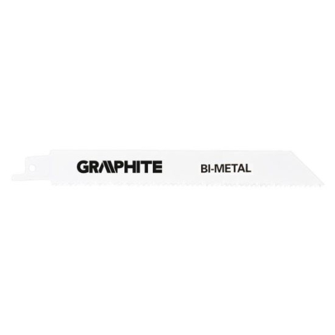 Accesorii fierastraie electrice - Panza, lama, fierastrau tip sabie, pentru lemn, metal, BIM, 10/14 TPI, set 2 buc, 150 mm, Graphite