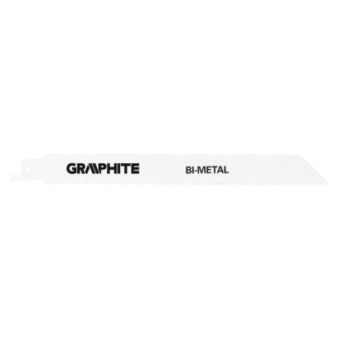 Accesorii fierastraie electrice - Panza, lama, fierastrau tip sabie, pentru lemn, metal, BIM, 18 TPI, set 2 buc, 225 mm, Graphite
