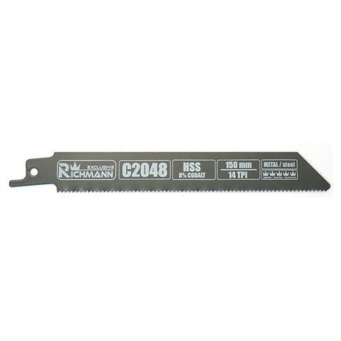Accesorii fierastraie electrice - Panza, lama, fierastrau tip sabie, pentru metal, HSS bimetal-Cobalt, 14 TPI, set 5 buc, 150 mm, Richmann Exclusive