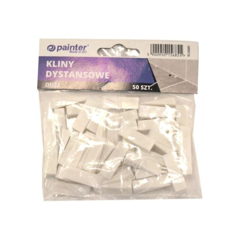 Accesorii pentru montat gresie si faianta - Pene plastic, 0-8 mm, 27 mm, 30 bucati, Painter