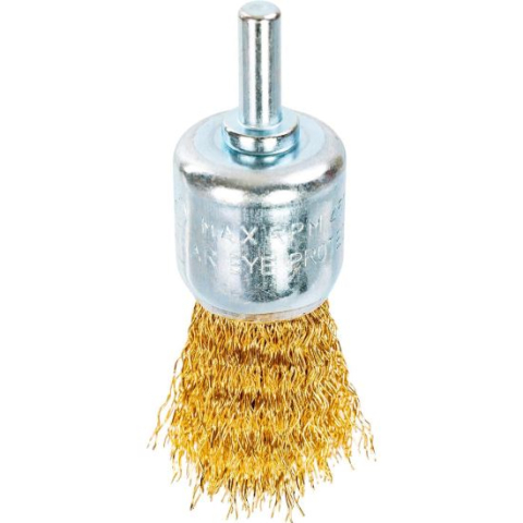 Accesorii scule electrice - Perie sarma alama, circulara, cu tija, 25 mm, Richmann
