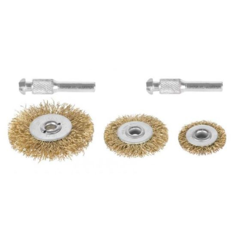 Accesorii scule electrice - Perie sarma, circulara, cu tija, 3 buc, Strend Pro