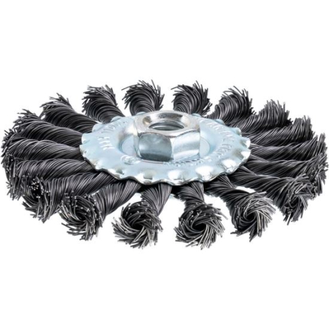 Accesorii scule electrice - Perie sarma otel, circulara, cu toroane, M14, 115 mm, Richmann