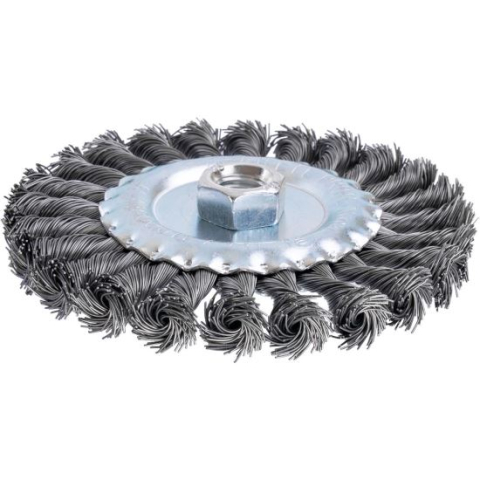 Accesorii scule electrice - Perie sarma otel, circulara, cu toroane, M14, 125 mm, Richmann