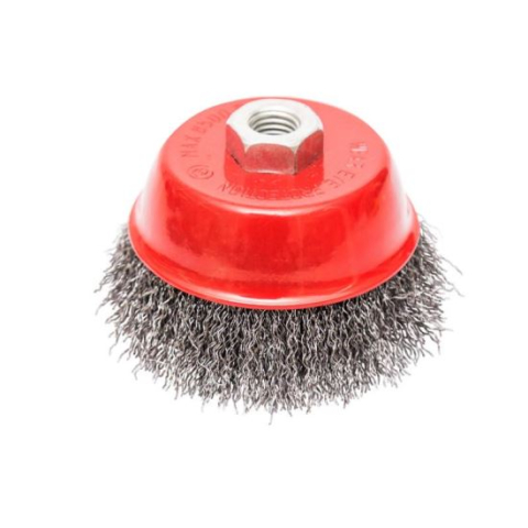 Accesorii scule electrice - Perie sarma otel, tip cupa, M14, 100 mm, Beorol