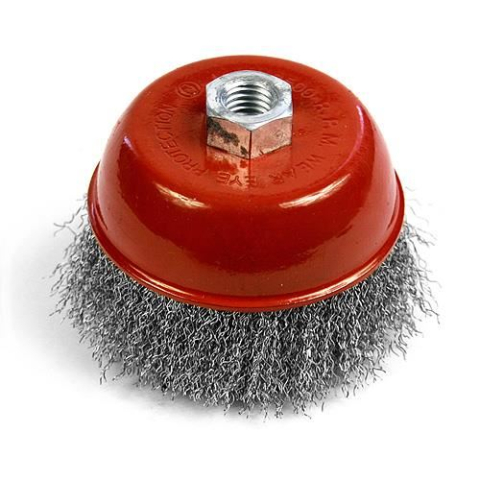 Accesorii scule electrice - Perie sarma otel, tip cupa, M14, 100 mm, Strend Pro