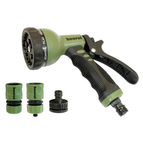 Pistoale pentru stropit - Pistol stropit gradina, tip dus, 9 moduri, cu accesorii, Beorol