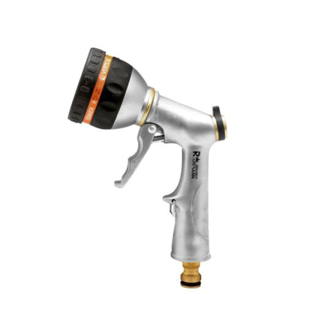 Pistoale pentru stropit - Pistol stropit gradina tip dus, metalic, 8 tipuri de jet reglabil, udare gazon, flori, legume, Richmann Exclusive