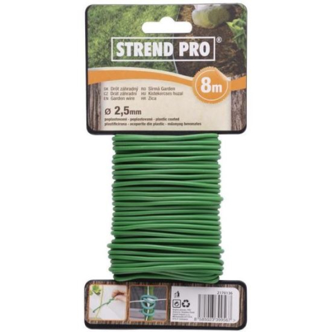 GRADINA - Sarma de gradina plasticata, 2.5 mm x 8 m, Strend Pro 