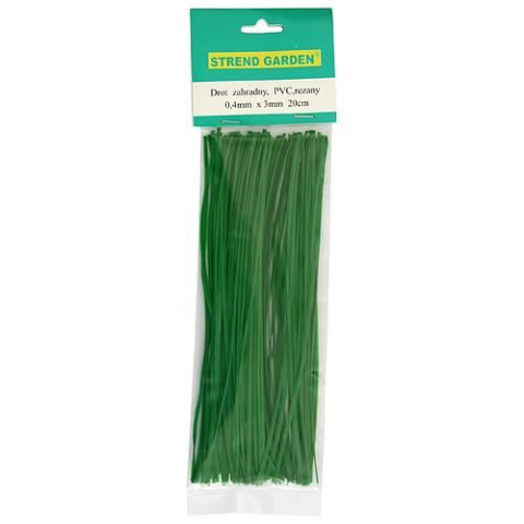 GRADINA - Sarma plasticata, pentru legat, 100 buc, 0.4x3x300 mm