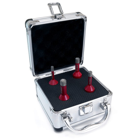 Seturi si accesorii pentru gaurit si insurubat - Set 4 carote diamantate, M14, 6-12 mm, Strend Pro