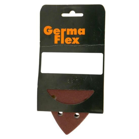 Accesorii slefuire - Set 5 abrazive/smirghel cu scai cu gauri triunghi, P100, 93x93x93 mm, Germa Flex